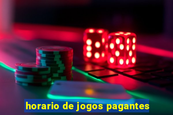 horario de jogos pagantes