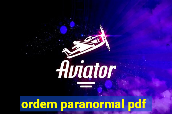 ordem paranormal pdf