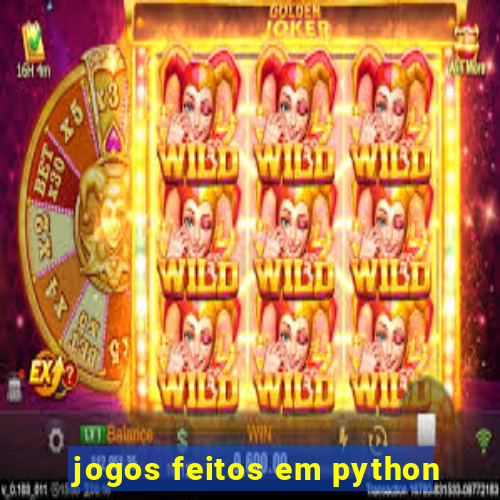 jogos feitos em python