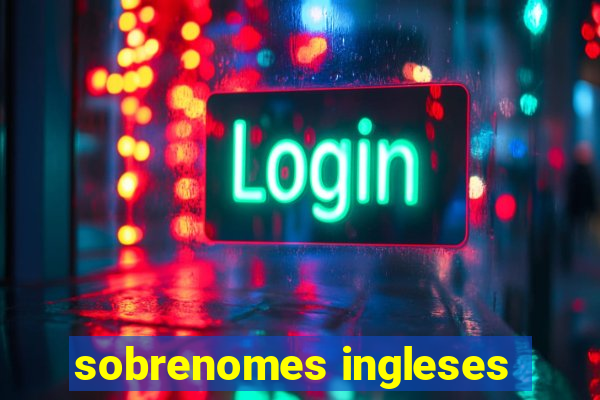 sobrenomes ingleses