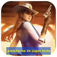 plataforma de jogos teste