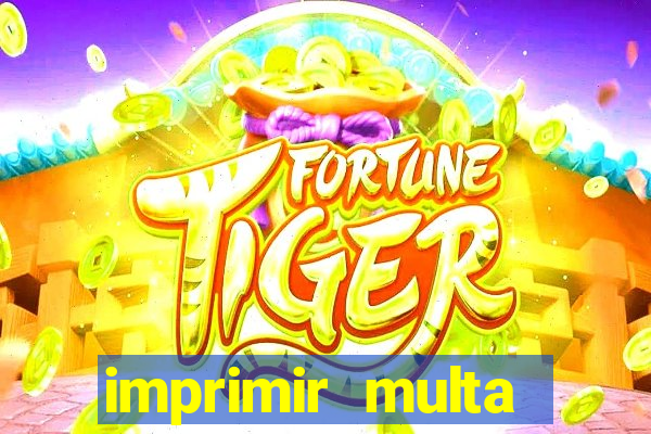 imprimir multa detran mg