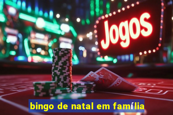 bingo de natal em família