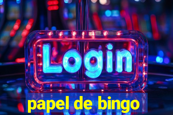 papel de bingo